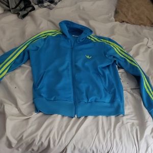 Adidas full zip tracksuit jacket